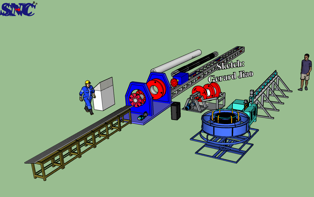 Método de manutenção do equipamento de processamento de barras de aço